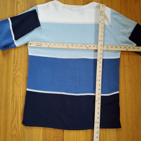 Vintage Sweater Blue White - Picture 7 of 8